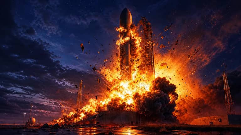 Blue Origin's Explosion Just Eliminated SpaceX's Only Heavy-Launch Rival